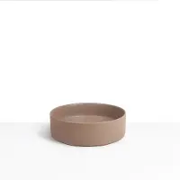 Loutro MC Delly waskom rond 40cm keramiek mat taupe