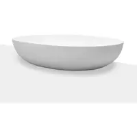 Loutro Paolo waskom ovaal 52x38cm solid surface mat wit