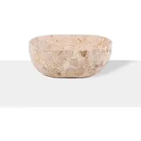 Loutro Elleni Mini fonteinwaskom ovaal 30x20cm glans beige