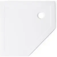 Marenza Diamond Douchebak - 90x90x4cm - vijfhoek - wit SW1188