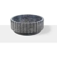 Loutro Odyssey waskom rond 40cm marmer glans antraciet