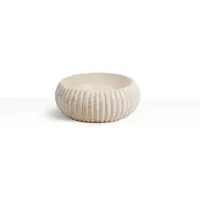 Loutro Agora waskom rond 40cm marmer beige