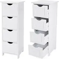 Vasagle Badkamermeubel met 4 lades, Wit