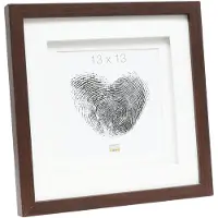 Deknudt Frames fotolijst S65KQ1 - bruin met passe-partout - foto 13x13