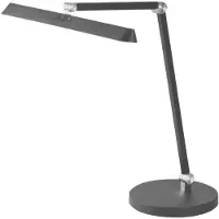 FABAS LUCE LED-bureaulamp Beba, dimbaar, zwart, Werkkamer / Kantoor, Aluminium, Modern, LED bureaulamp