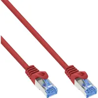 InLine patchkabel, Cat.6A, S/FTP, TPE (LSZH), CCA, rood, 10m