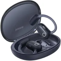 Baseus Eli Sport 1 | Open-Ear Oordopjes | Met Nekband | Sport Oordopjes | Geschikt voor Hardlopen, Wielrennen, Reizen, etc | Waterdicht IPX4 | Draadloze Oortjes | Cosmic Zwart