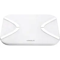 Umax US20E, elektronische personenweegschaal, 180 kg, 50 g, wit, 0,2 kg, kg