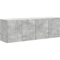 Syfax TV-wandkast 2 pcs Beton Grijs 59,5 x 31 x 40 cm Bewerkt hout