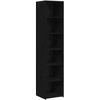 vidaXL Dressoir Zwart eiken 40 x 41 x 185 cm Bewerkt hout