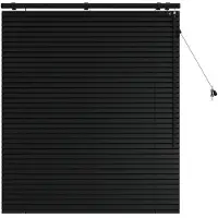 vidaXL Venetiaanse jaloezie Zwart 110 x 130 cm 35 mm