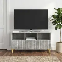 Prolenta Maison Exclusive - TV-kast, 102 x 34,5 x 50 cm, betonkleur, houtvezel