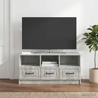 Prolenta Maison Exclusive - TV-kast in betonkleur, 102 x 34,5 x 47 cm, gemaakt van houtvezelplaat