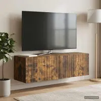 Prolenta Maison Exclusive - Wandmeubel voor televisie, 98 x 31 x 30 cm, gerookt eikenhout