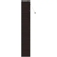 vidaXL Venetiaanse jaloezie Donkerbruin 40 x 250 cm 35 mm