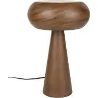 Dutchbone Morel houten tafellamp (12x36,5 cm)- bruin