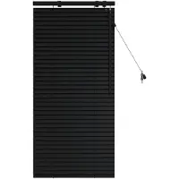 vidaXL Venetiaanse jaloezie Zwart 65 x 130 cm 35 mm