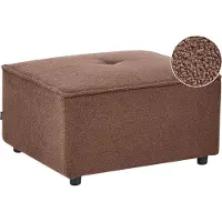 Beliani AXEBO - Ottomaan - Bruin - Bouclé