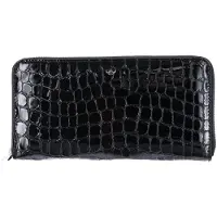 Golden Head Leer portemonnee Cayenne RFID Protect RV-Damenbörse 2822 Schwarz zwart