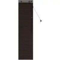 vidaXL Venetiaanse jaloezie Donkerbruin 50 x 160 cm 35 mm