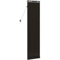 vidaXL Venetiaanse jaloezie Donkerbruin 45 x 160 cm 35 mm