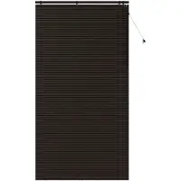 vidaXL Venetiaanse jaloezie Donkerbruin 130 x 250 cm 35 mm