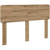 vidaXL Hoofdbord Artisan Eiken Bewerkt hout