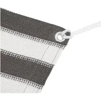 vidaXL Tenttapijt 400x700 cm HDPE antracietkleurig en wit