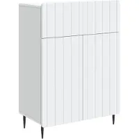 vidaXL Dressoir Wit 66 x 34,5 x 92 cm Bewerkt hout