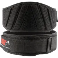Gorilla wear Lifting Belt 6 Inch Padded Mesh - Zwart - M