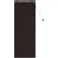 vidaXL Venetiaanse jaloezie Donkerbruin 55 x 160 cm 35 mm