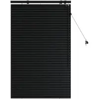 vidaXL Venetiaanse jaloezie Zwart 95 x 130 cm 35 mm
