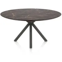 Henders & Hazel Caletta Esszimmertisch Oval HPL/Metall Kreuzfuß