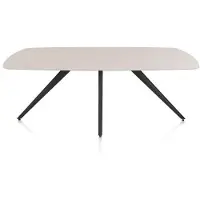 Xooon Saluti Esstisch oval 210 x 105 cm 4-Fuß-Gestell HPL