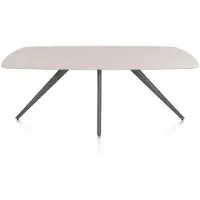 Xooon Saluti Esstisch oval 210 x 105 cm 4-Fuß-Gestell HPL