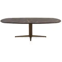 Henders & Hazel Caletta Esstisch oval HPL/Metall Sternfuß
