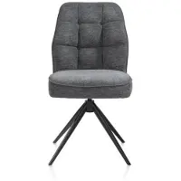 Henders & Hazel BELL Rough Black Esszimmerstühle Gestell rough offblack 2 stuks