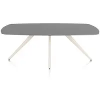 Xooon Saluti Esstisch oval 210 x 105 cm 4-Fuß-Gestell HPL