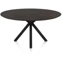 Henders & Hazel Caletta Esstisch oval Eiche/Metall Kreuzfuß
