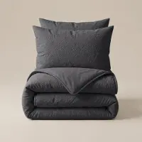 Sleeptime Lazy dekbed zonder overtrek Salva - Incl. kussensloop - Grijs - 240x200