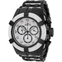 Invicta Bolt 48606 Herenhorloge - Quartz Uurwerk - Roestvrij Staal met Witte Wijzerplaat - 53 mm