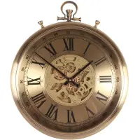 Dutch Style Wandklok Whitestone, 62 cm – Goud – Rond – Metaal