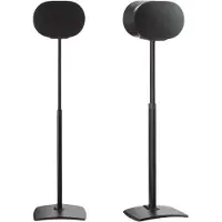 Ginza.se WSSE3A2-B2 adjustable speaker stand - verstelbaar in hoogte - luidsprekerstandaard - optimale luisterhoogte - kabelbeheer - geschikt voor Sonos ERA 300 - 2 stuks (paar) - Zwart