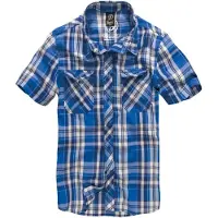 Brandit Overhemd 'Roadstar' blauw / wit