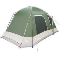 vidaXL Huisje Tent 8-persoons Groen Polyester en Staal