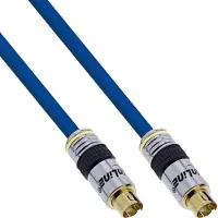 InLine S-VHS kabel, PREMIUM, vergulde male, 4-pins mini DIN male / male, 5m