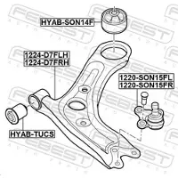 FEBEST 1224-D7FRH Draagarm