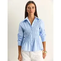 Bianco Regulier Fit Shirt met Knopen Sluiting