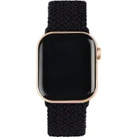 IDEAL OF SWEDEN Soft Braid Watch Band voor de Apple Watch | 38/40/41/42 mm - Iconic Black