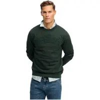 Superdry Heren Sweatshirt Vintage Athletic Tonaal groen (XL), Casual, Katoen M2014382A